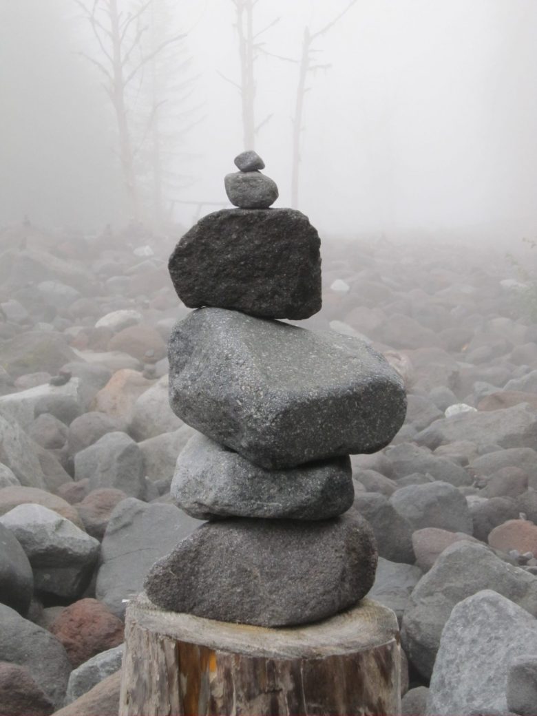 Cairn in the mist 2