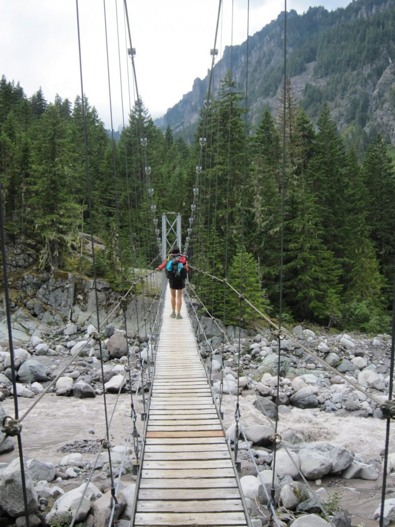 Carbon River suspension bridge1