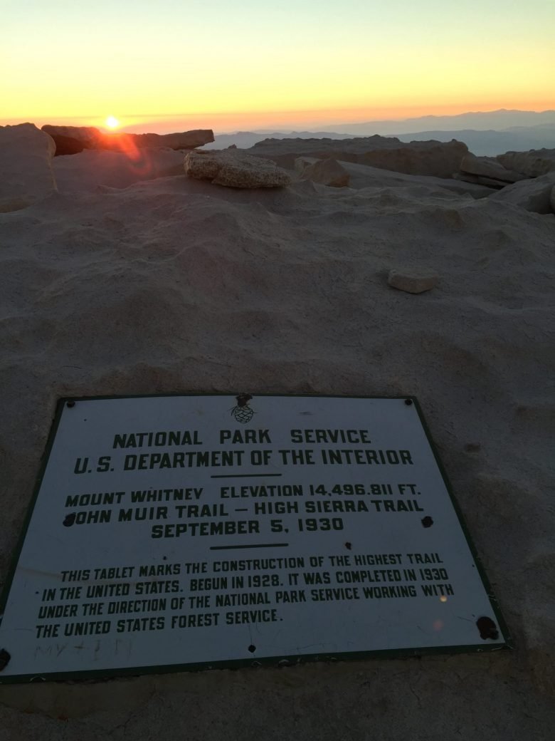 sunrise on the summit of mt whitney 17