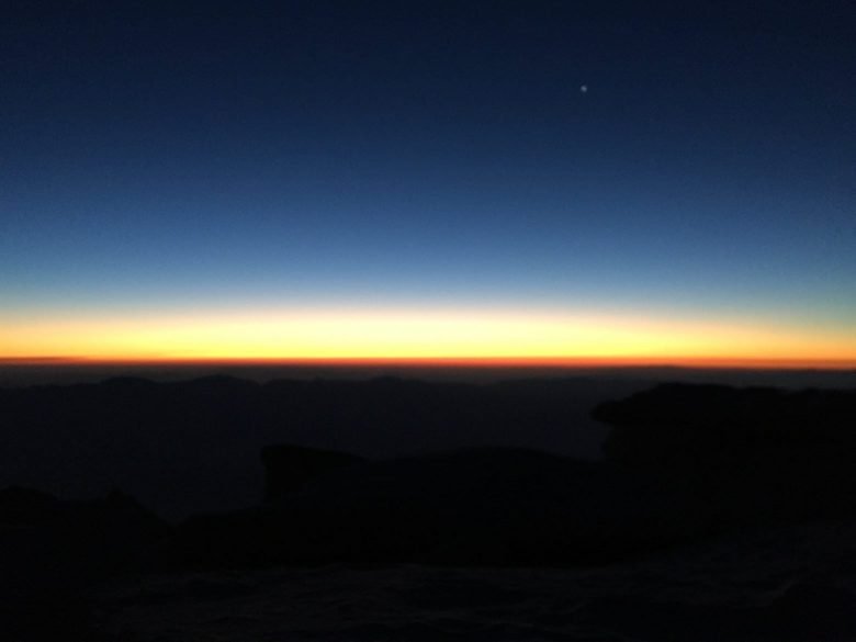 sunrise on the summit of mt whitney 2