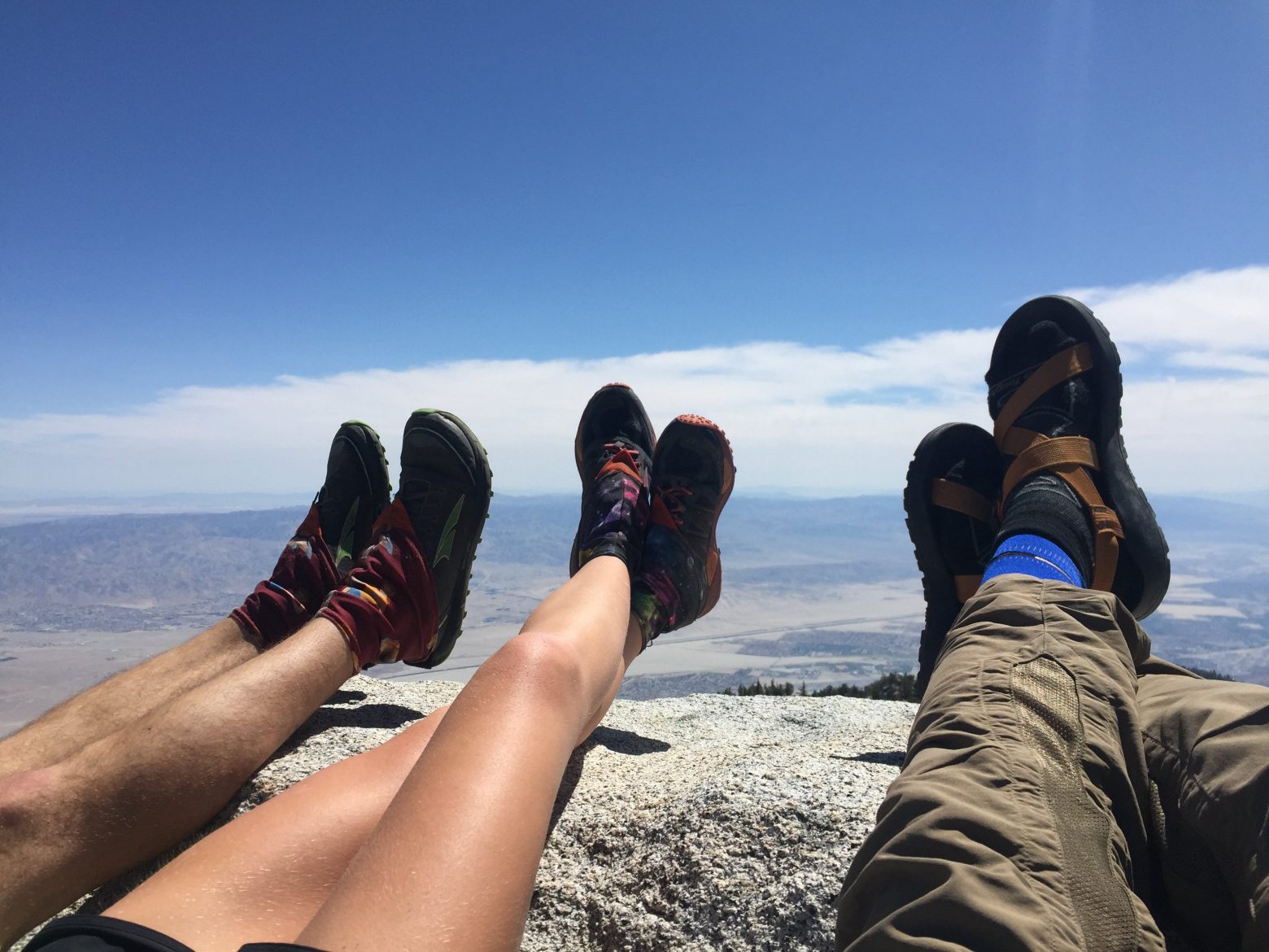 Happy feet on Mt. San Jacinto