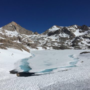 A frozen Helen Lake