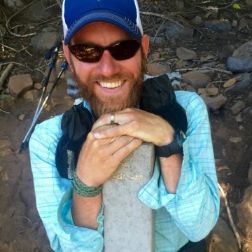 Mountain Man at the PCT halfway point