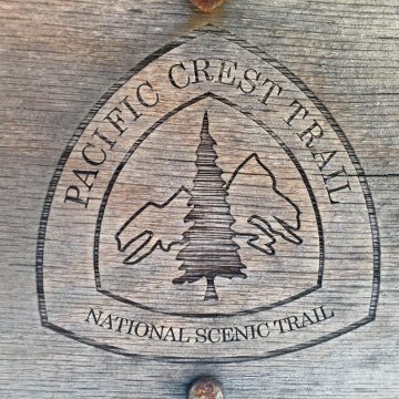Rare burned wood PCT marker
