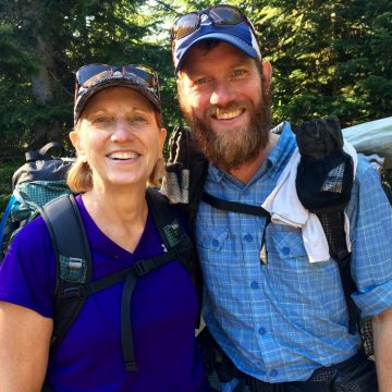Mountain Man and Mountain Mom all smiles on the PCT