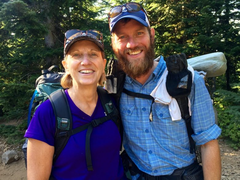 Mountain Man and Mountain Mom all smiles on the PCT