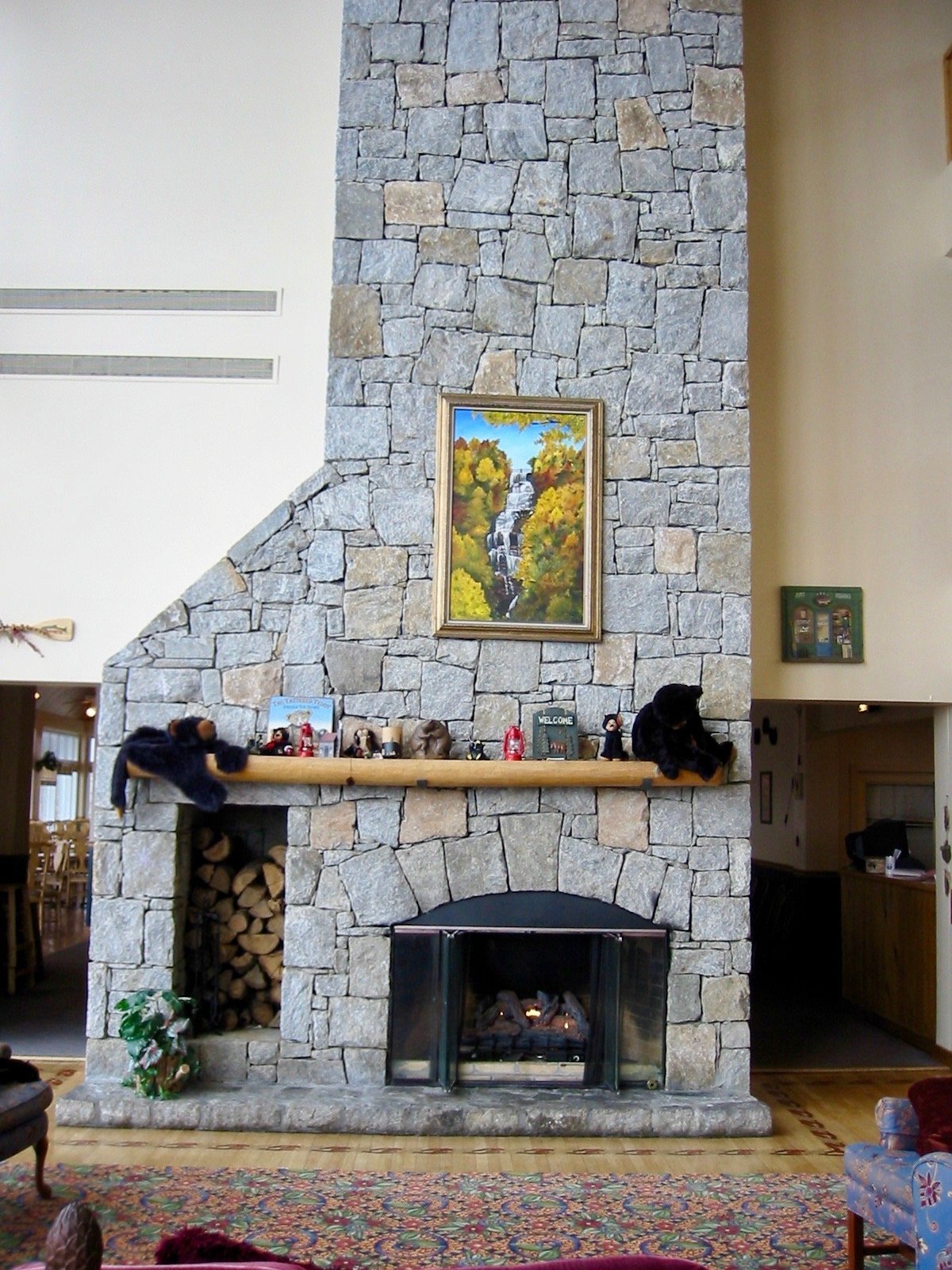 Amicalola Lodge fireplace