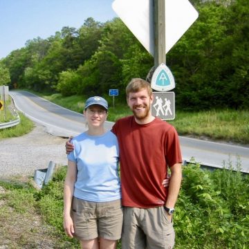 Mountain Man and Mom at the James River