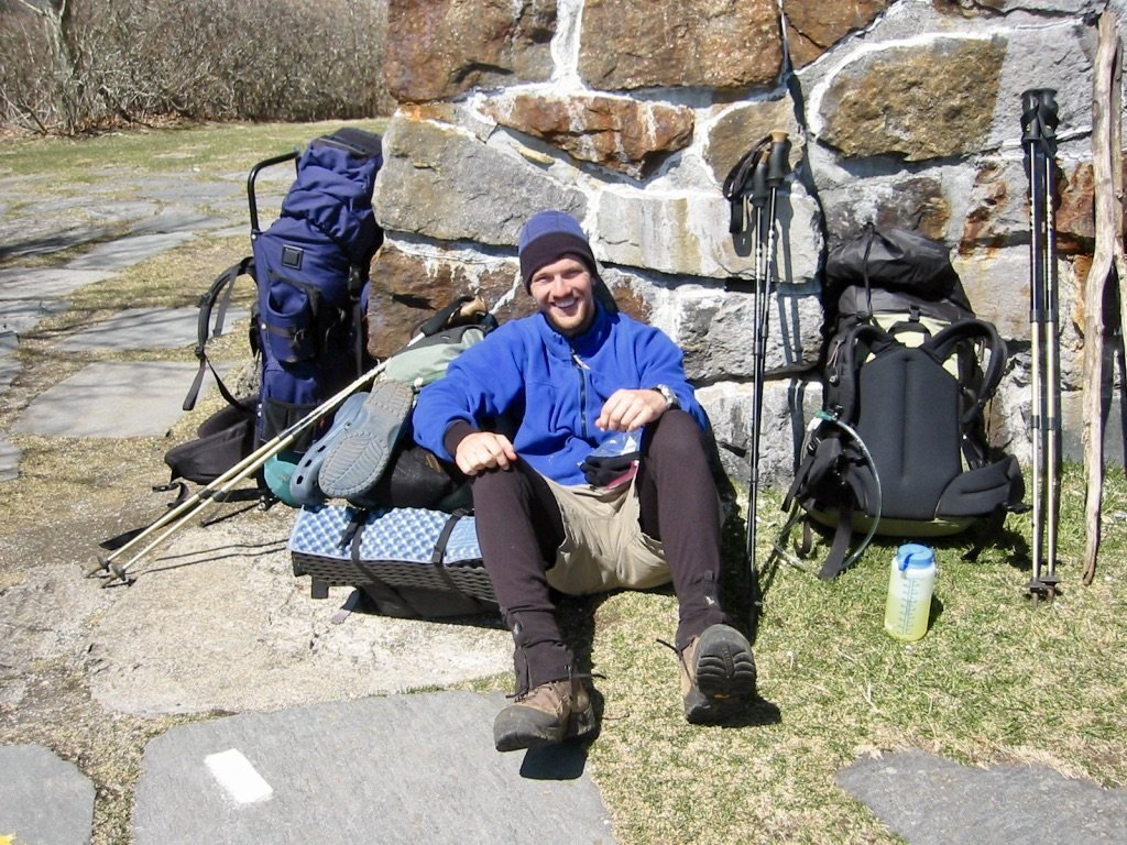 Mountain Man taking a break on Wayah Bald