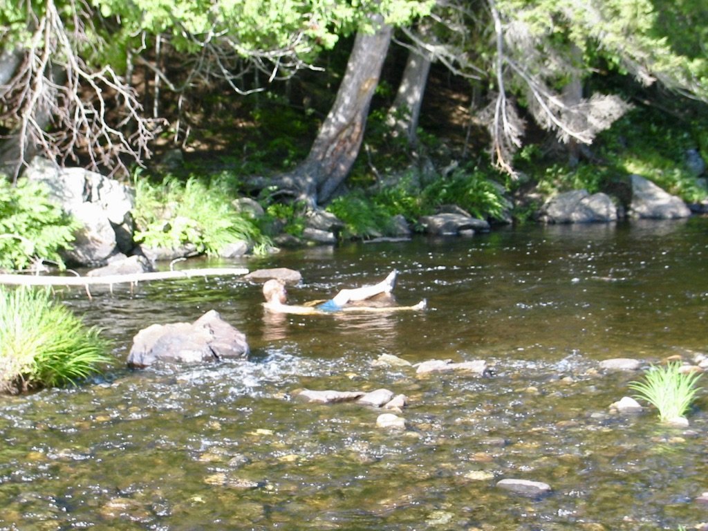 Soaking in West Branch Piscataquis River