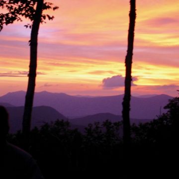 Sunrise over Franconia Ridge