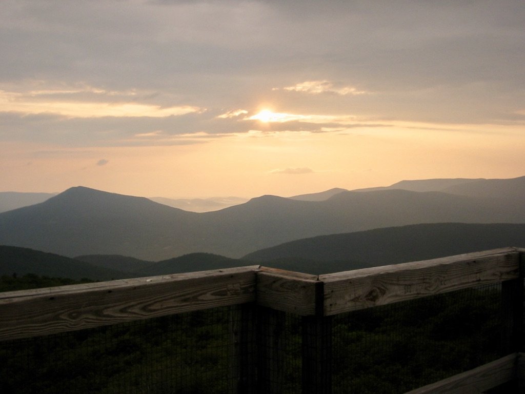 Sunset from Bromley Mt. observation tower