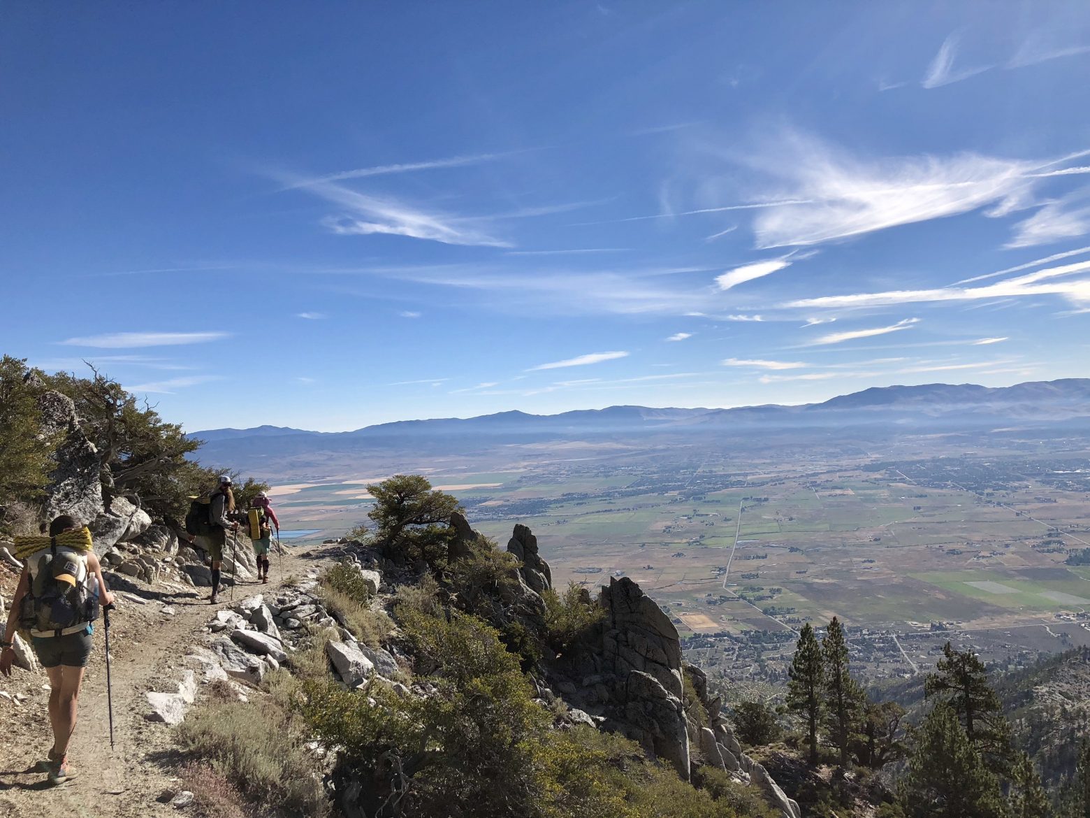 High above the Carson Valley