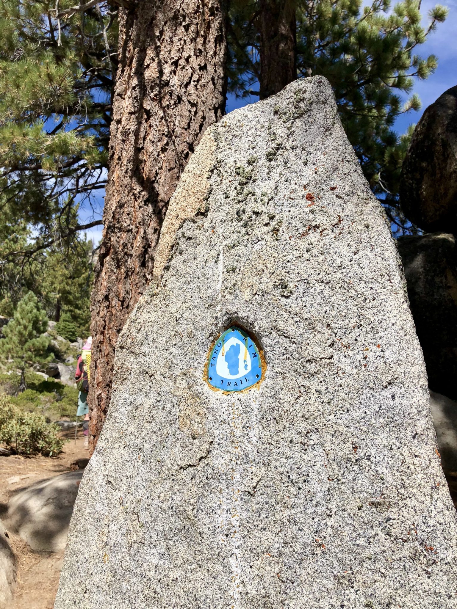 Tahoe Rim Trail set in stone