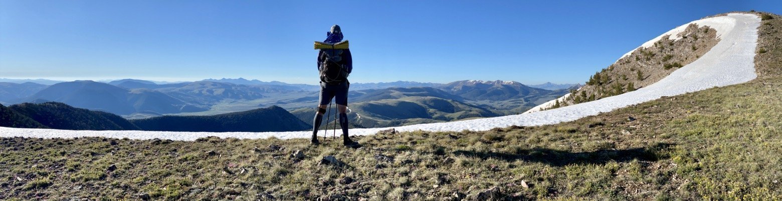 Beardoh on the summit of Elk Mountain