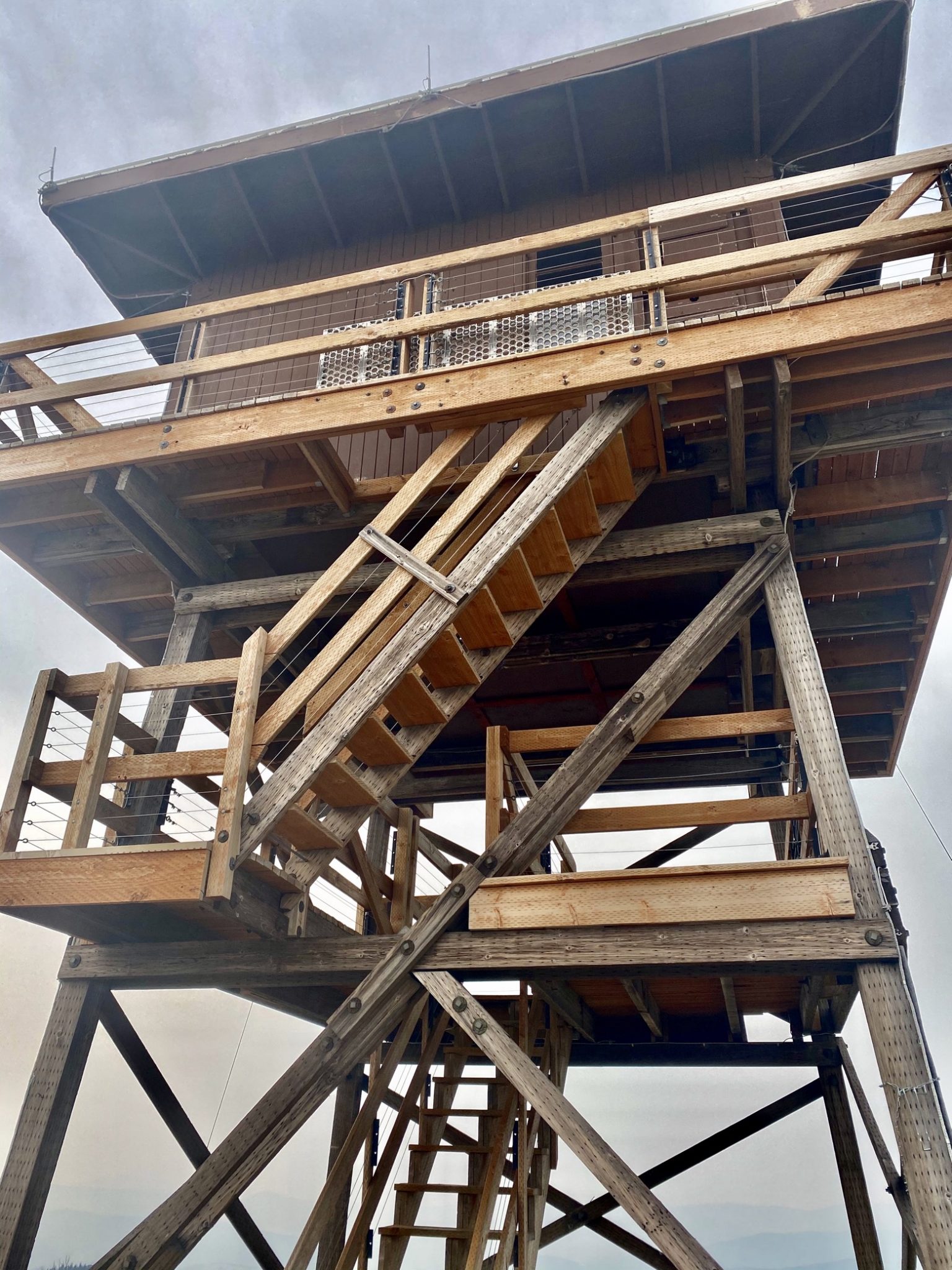 Fire tower up close
