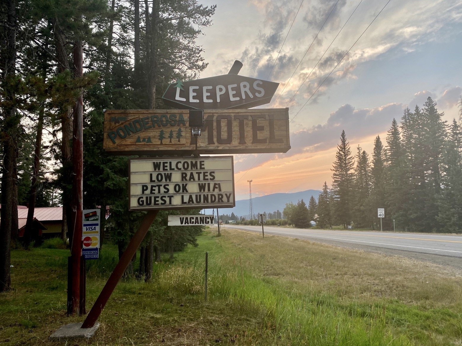 Leepers Motel, our home for the next 48 hours