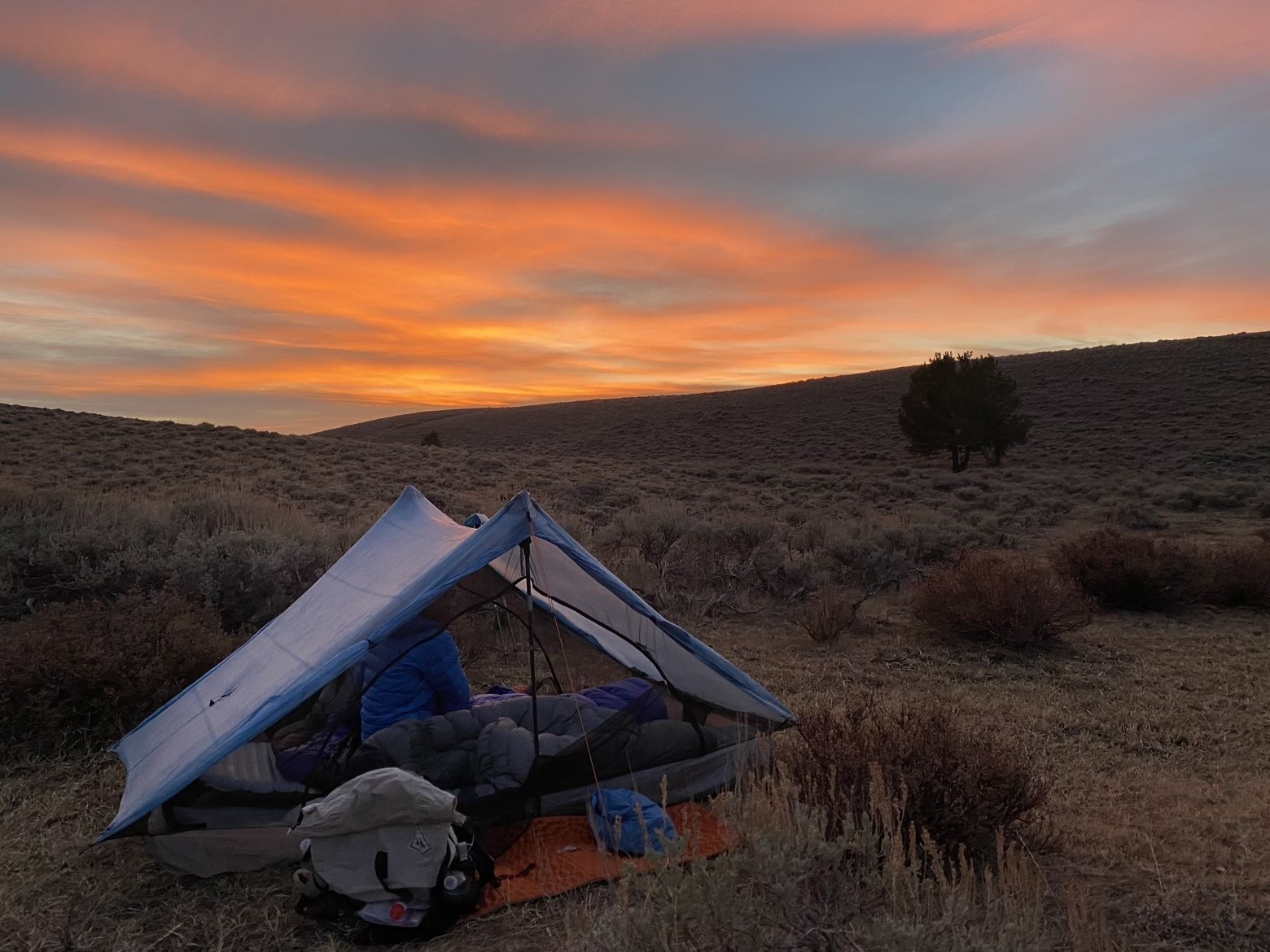 Sunrise in the Great Divide Basin