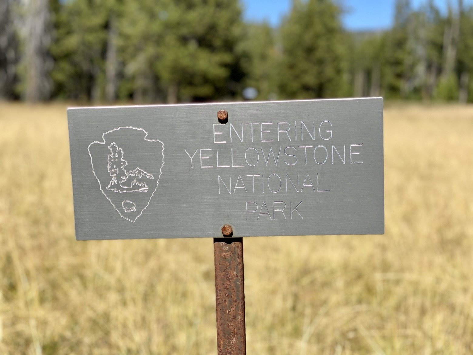 Exiting Yellowstone, actually