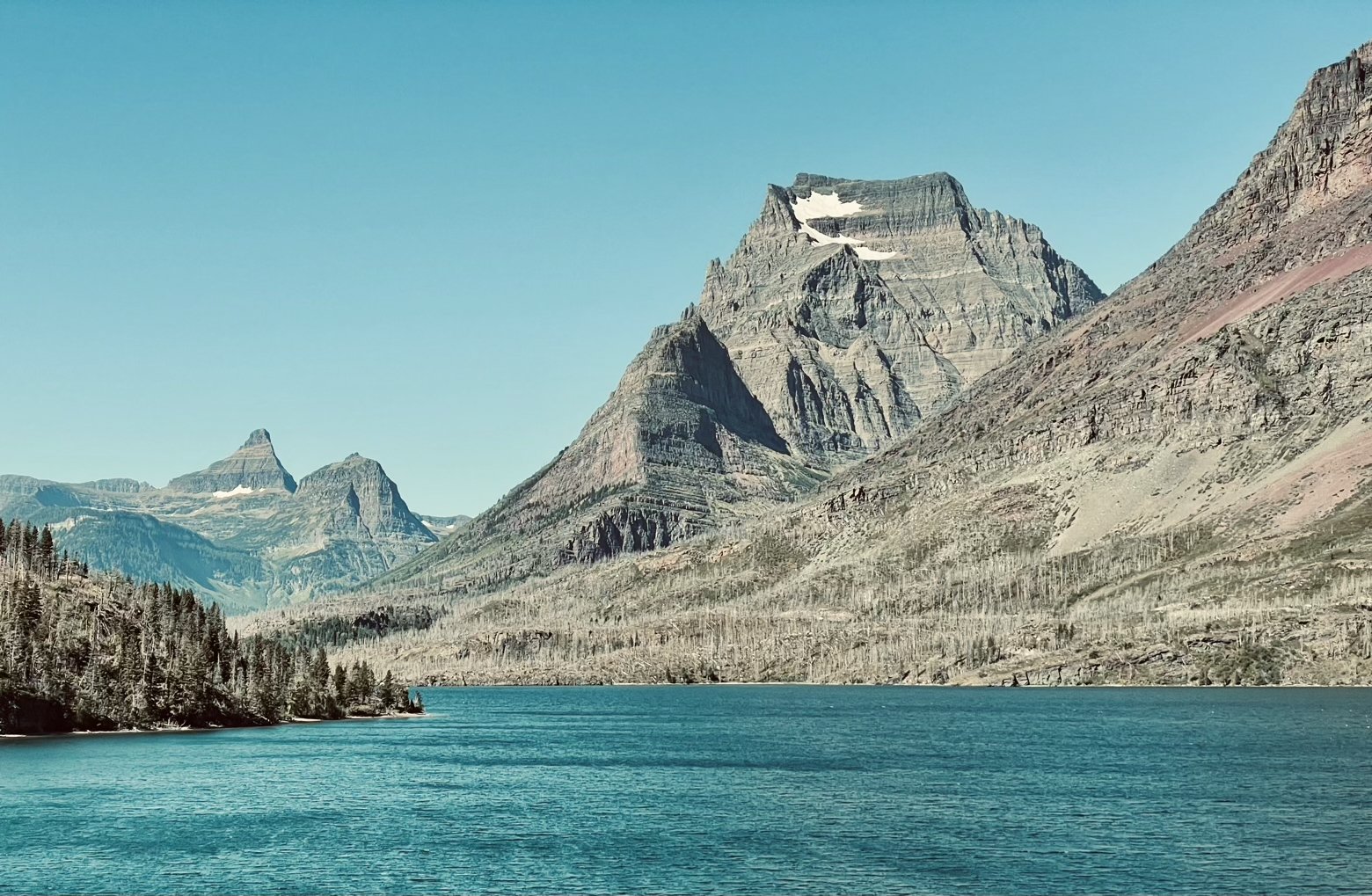 Going-to-the-Sun Mountain over Saint Mary Lake