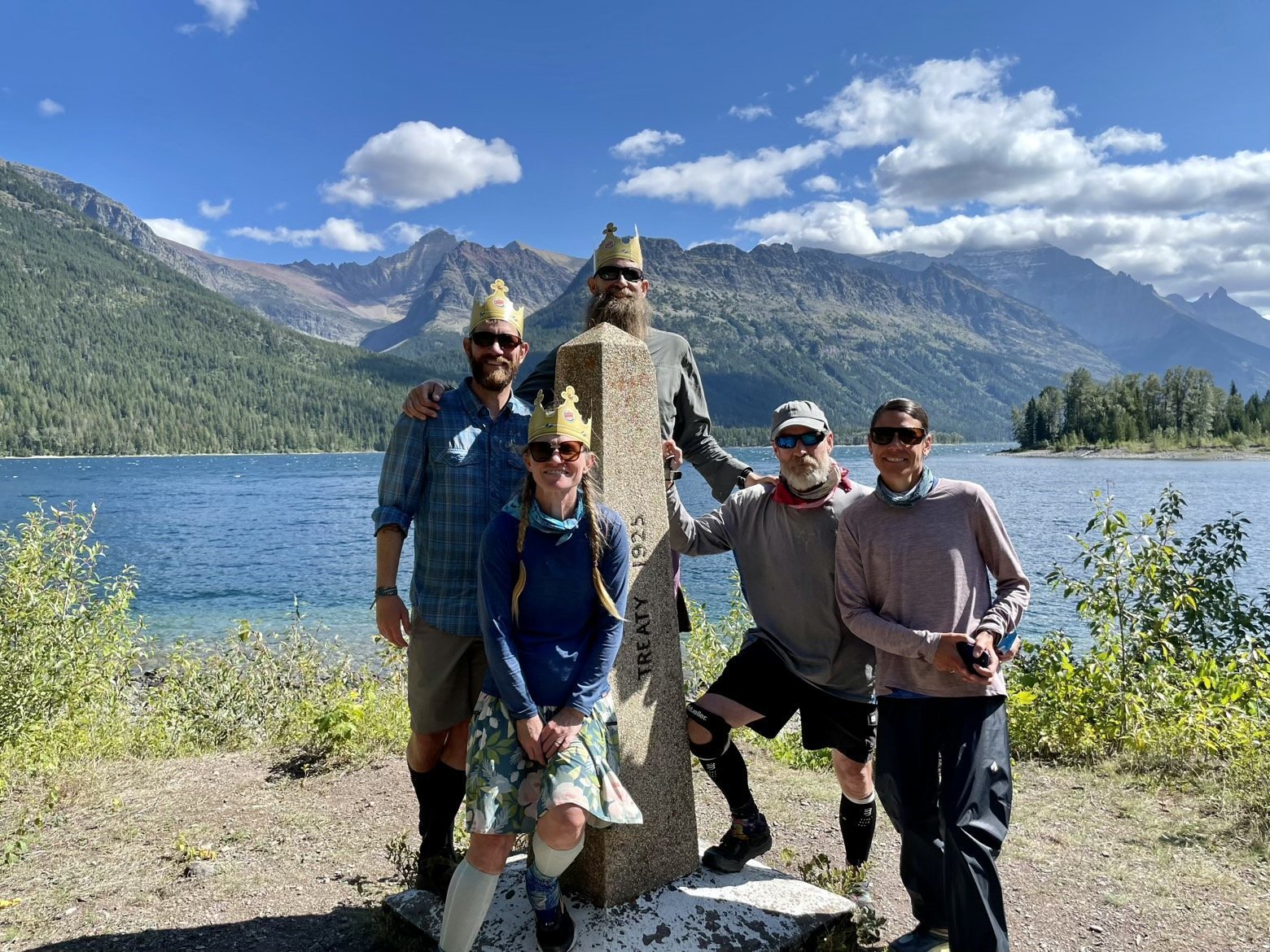The whole gang at Waterton Lake The whole gang at Waterton Lake