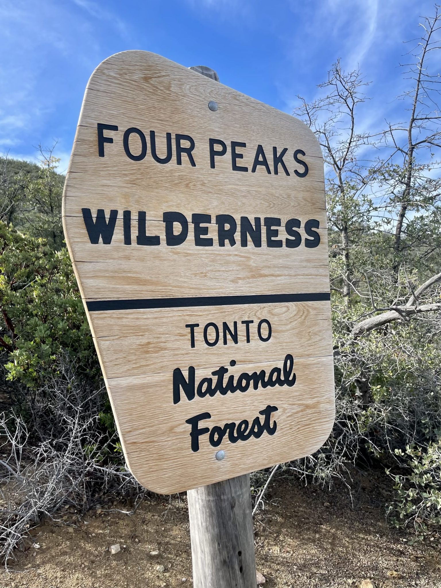 Adios, Four Peaks Wilderness