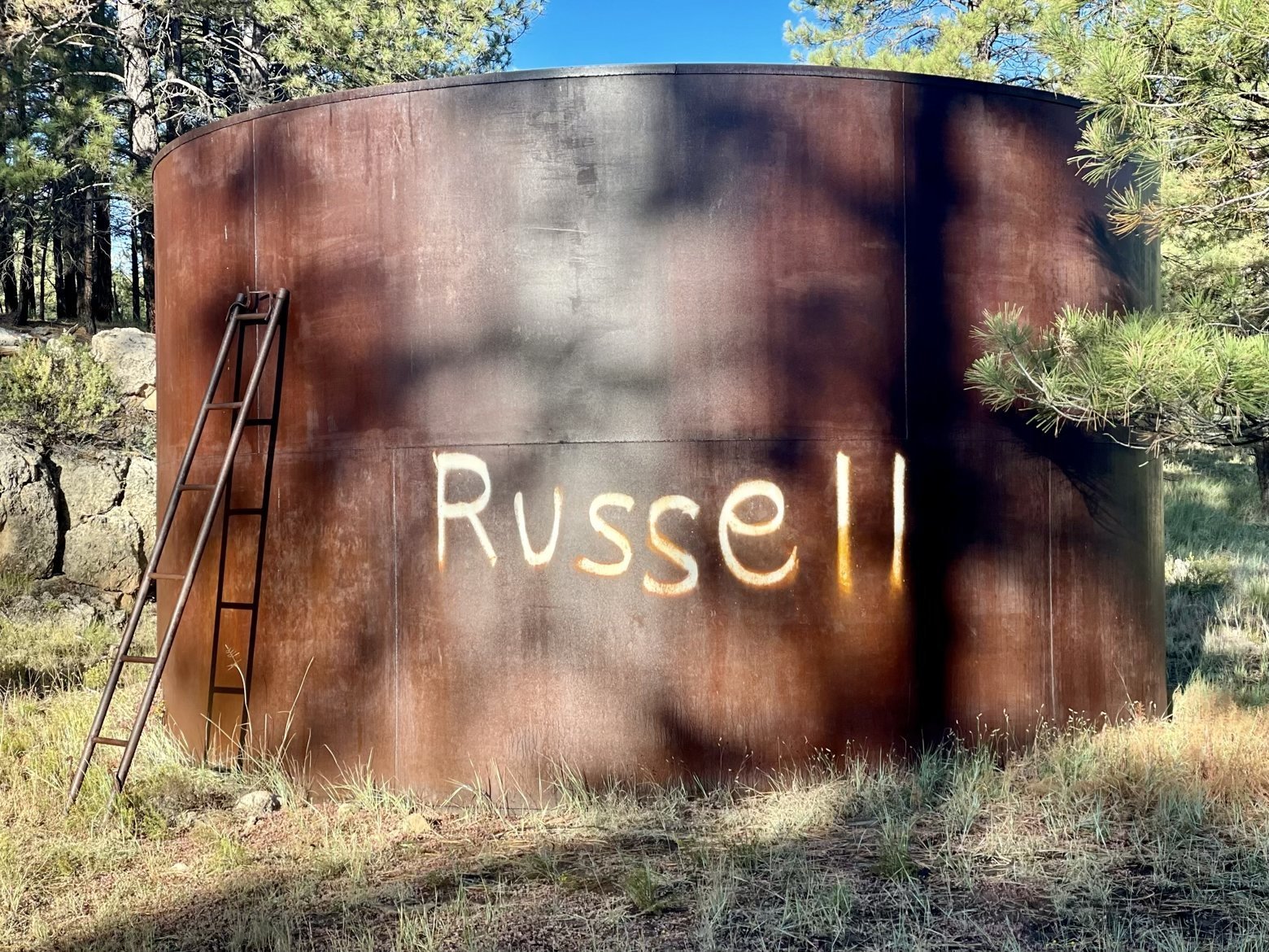 An empty Russell Tank An empty Russell Tank