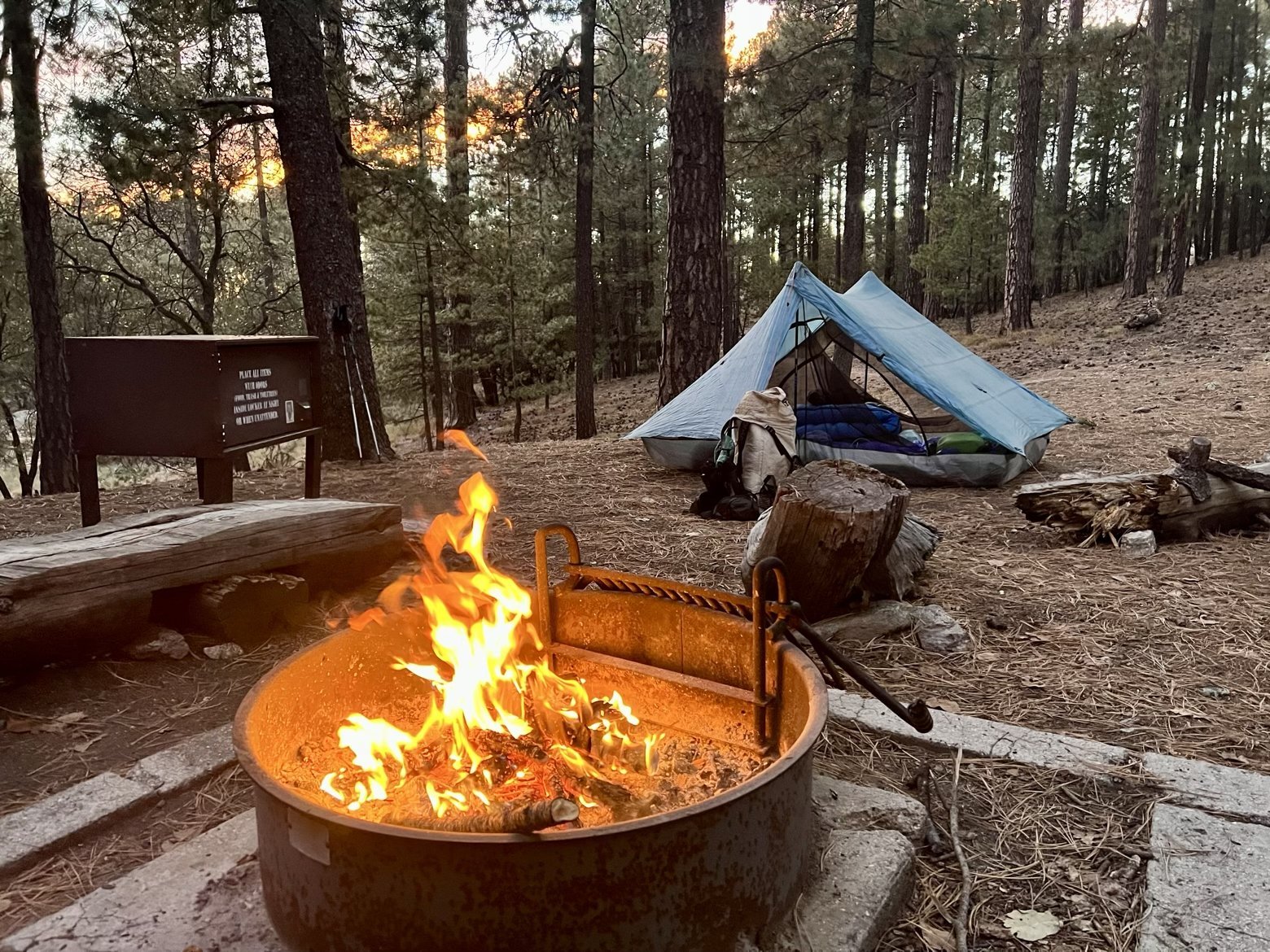 Campfire at Manning Camp