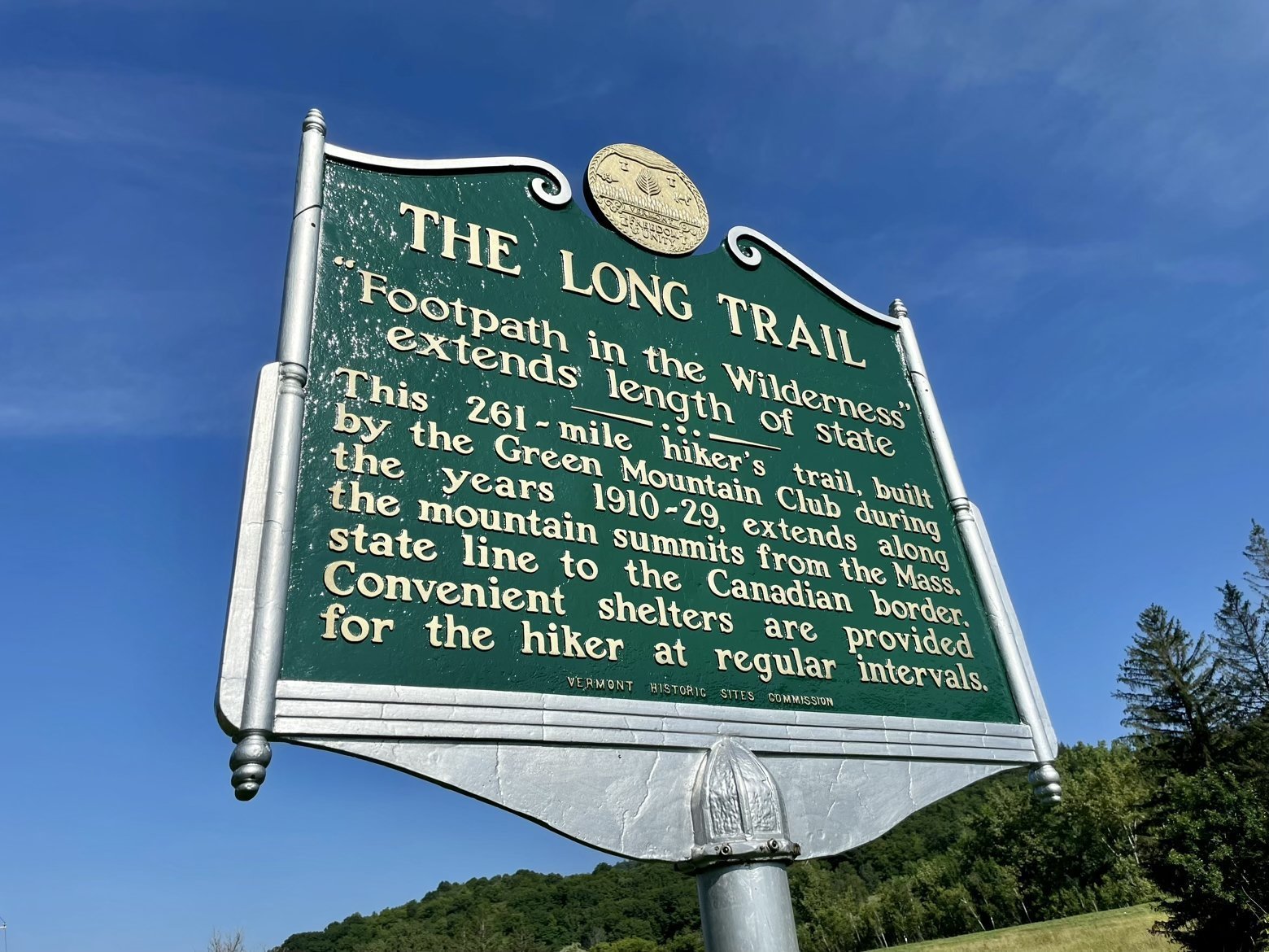 Historic Long Trail sign
