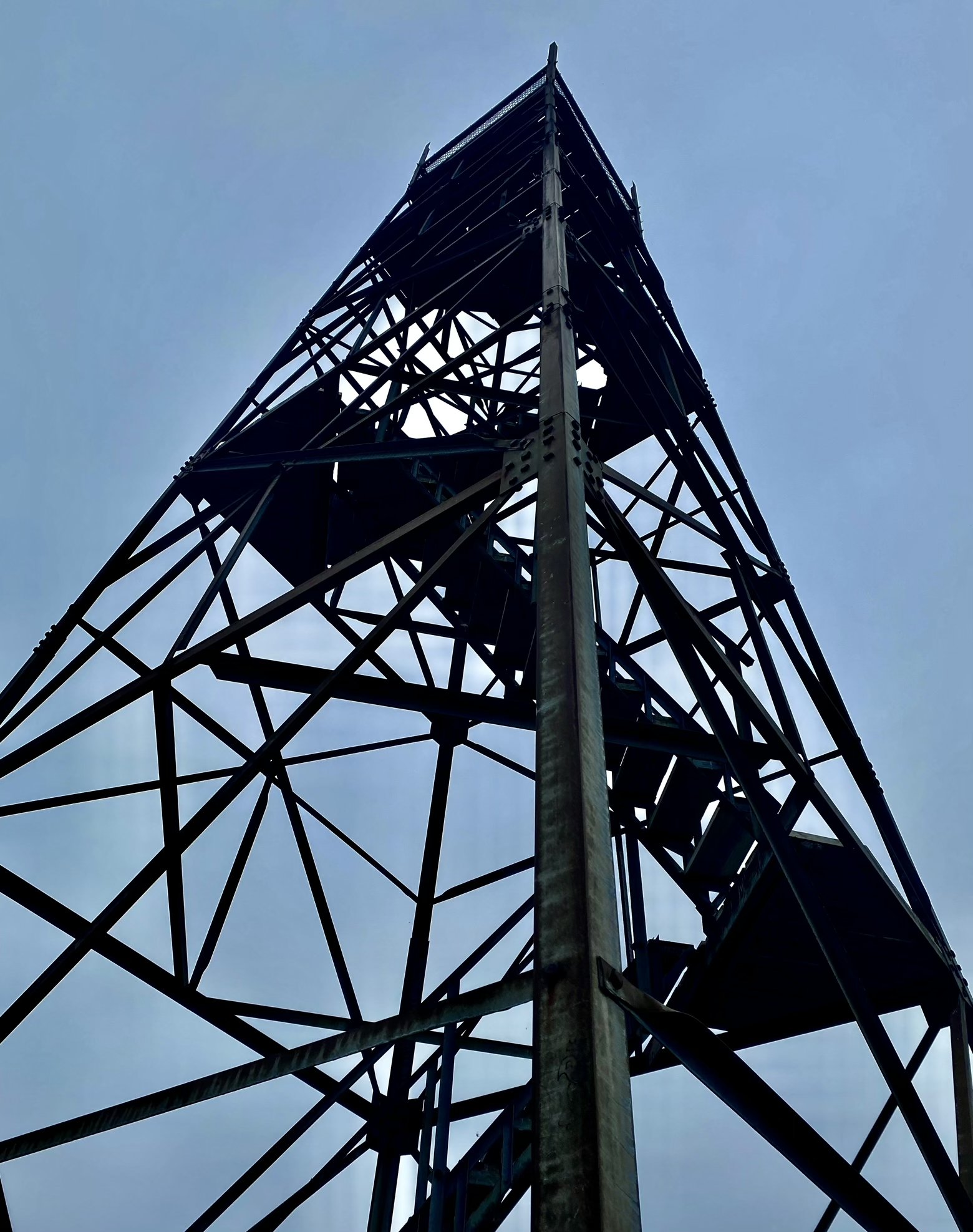 Fire tower on the summit of Mt. Belvidere