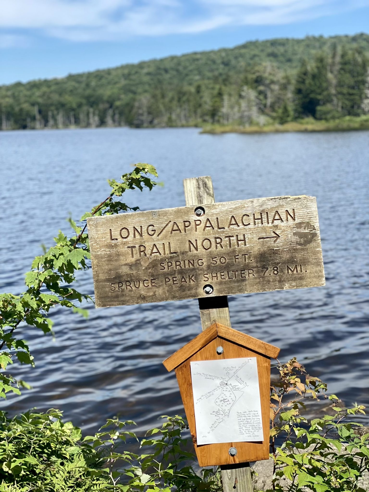 On the shore of Stratton Pond