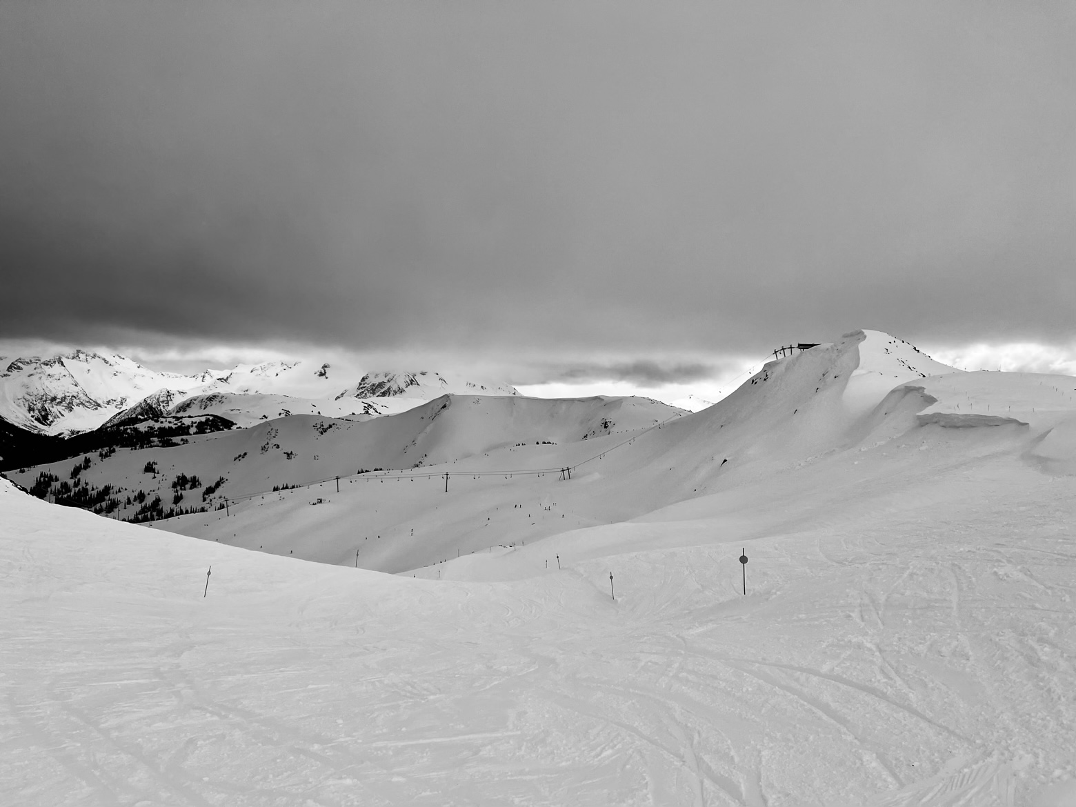 Empty Whistler alpine