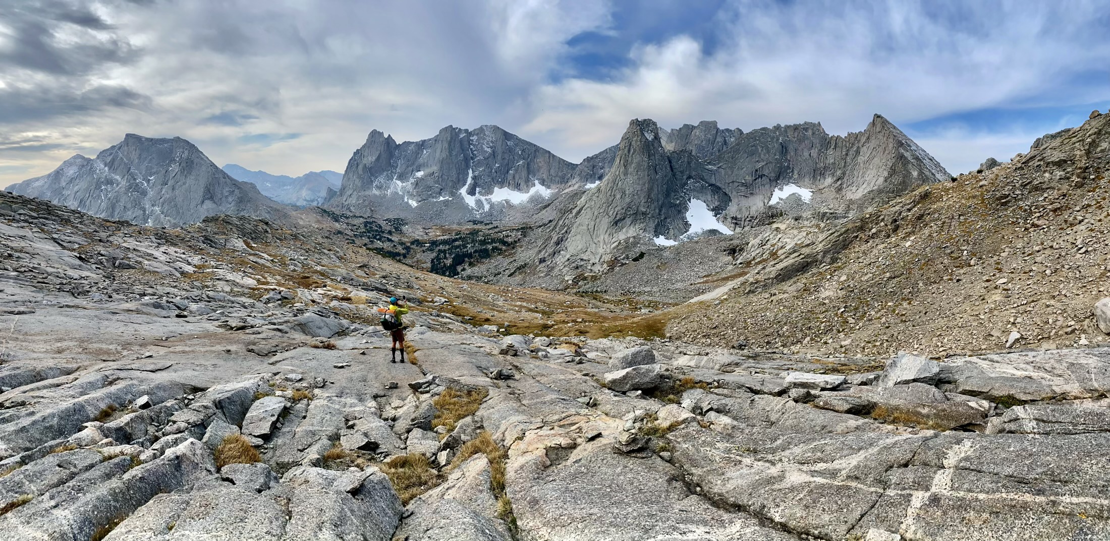 Mountain Man and the Stone and Sky of Cirque of the Towers