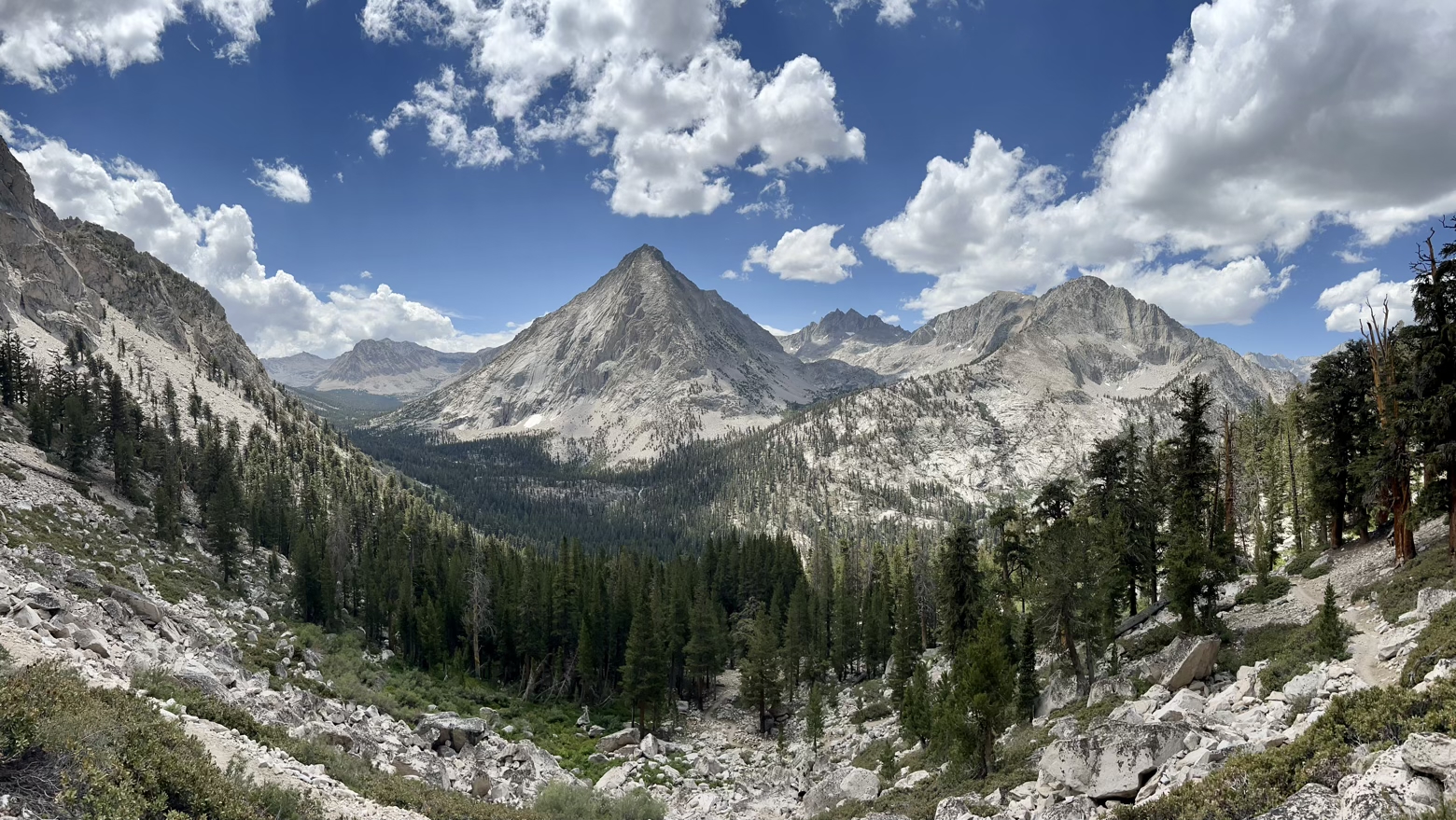 Vidette Meadow and our path to Forester Pass